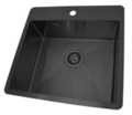 ADORA® Optimus kjøkkenvask svart 550 x 530 mm